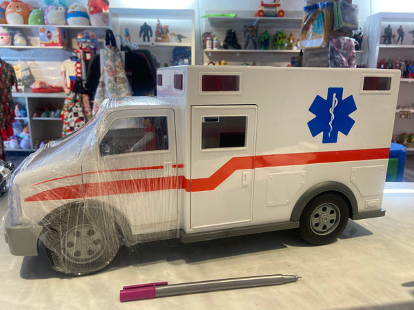 Large Lights/Sounds Ambulance w/Figure No Remote