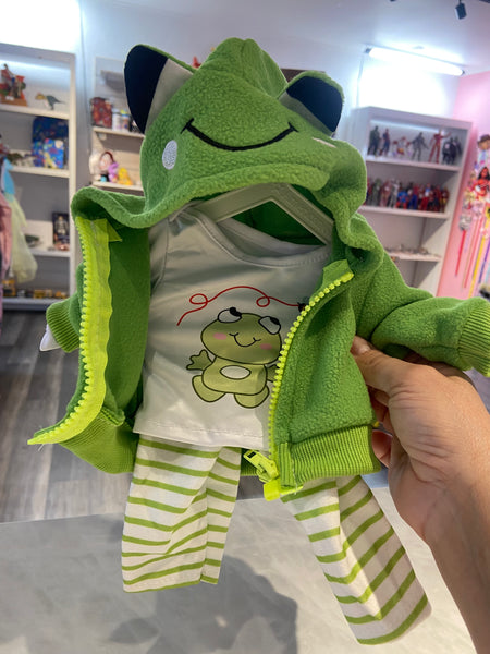 3pc Froggie Doll Outfit for 16” dolls.  VAL