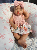 Blush Floral 2pc Dress for 16” dolls.   VAL