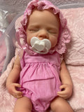 Faith: Micro Preemie 13” approx 2.5lbs. Full Body Silicone w/Open mouth