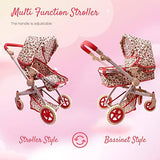 Convertible Baby Doll Floral Stroller
