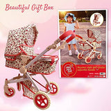 Convertible Baby Doll Floral Stroller