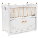 Little Flora Wooden doll Bed
