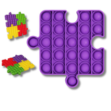 Rainbow Puzzle Pop It Fidget Kids Toys- Assorted