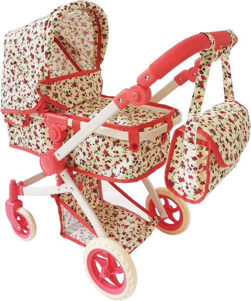 Convertible Baby Doll Floral Stroller