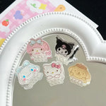 Mini sanrio clips 5pk